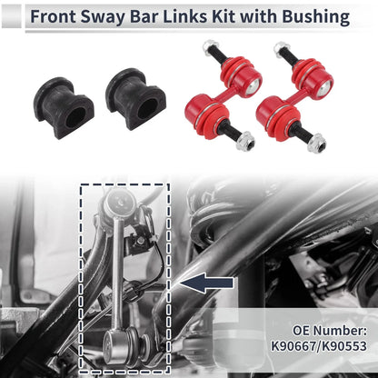 Front Stabilizer Bar Links 2 x Bushing for Honda CR-V (1997-2001)