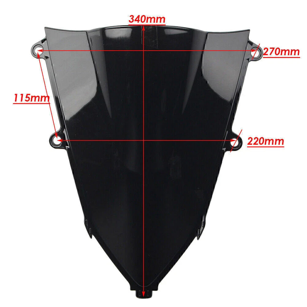 Black Windshield for Honda CBR650R (2019-2023)