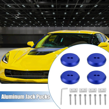 4 Pcs Jack Pad for Chevrolet Corvette C5 (1997-2004) - Blue Frame Rail Covers
