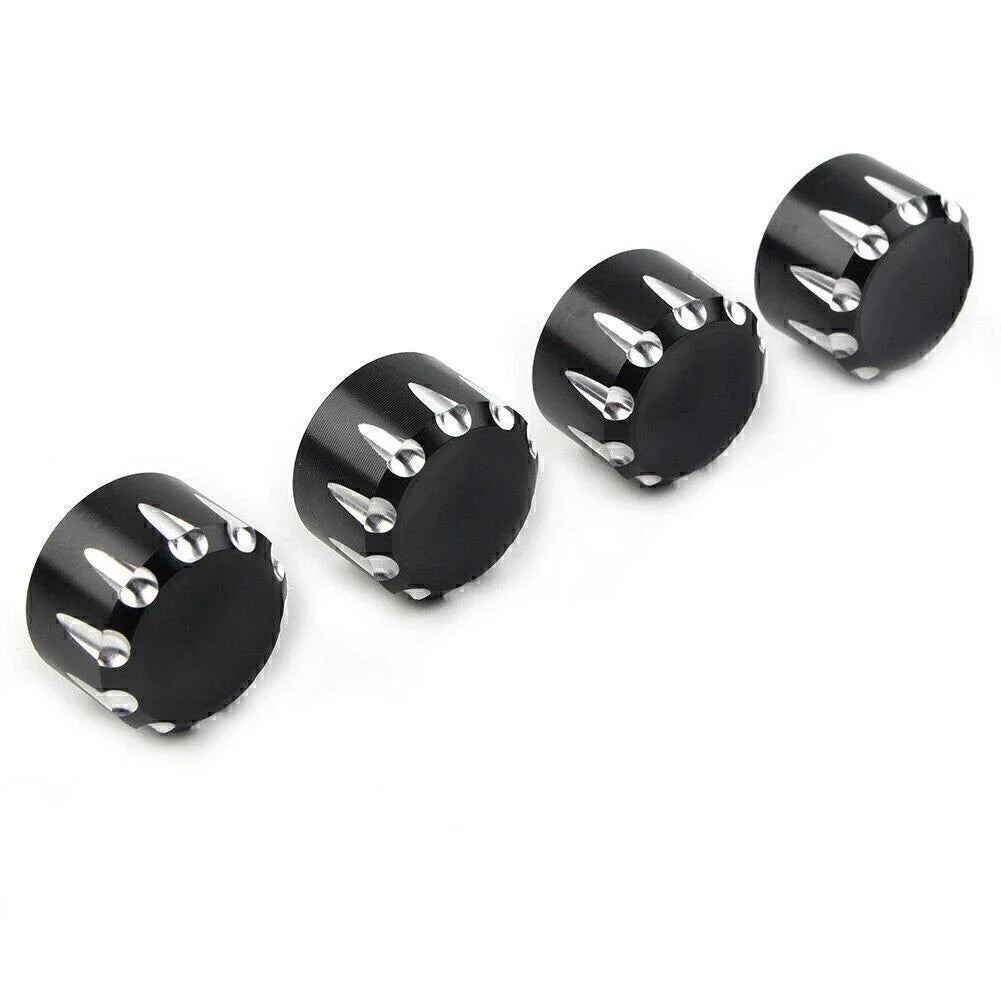 4 x Black Engine Screw Topper Cover Head Bolt Caps for Harley 883