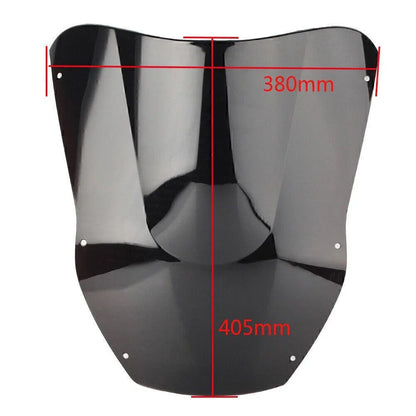 Double Bubble Windshield for Kawasaki Ninja ZX12R 00-01 Clear