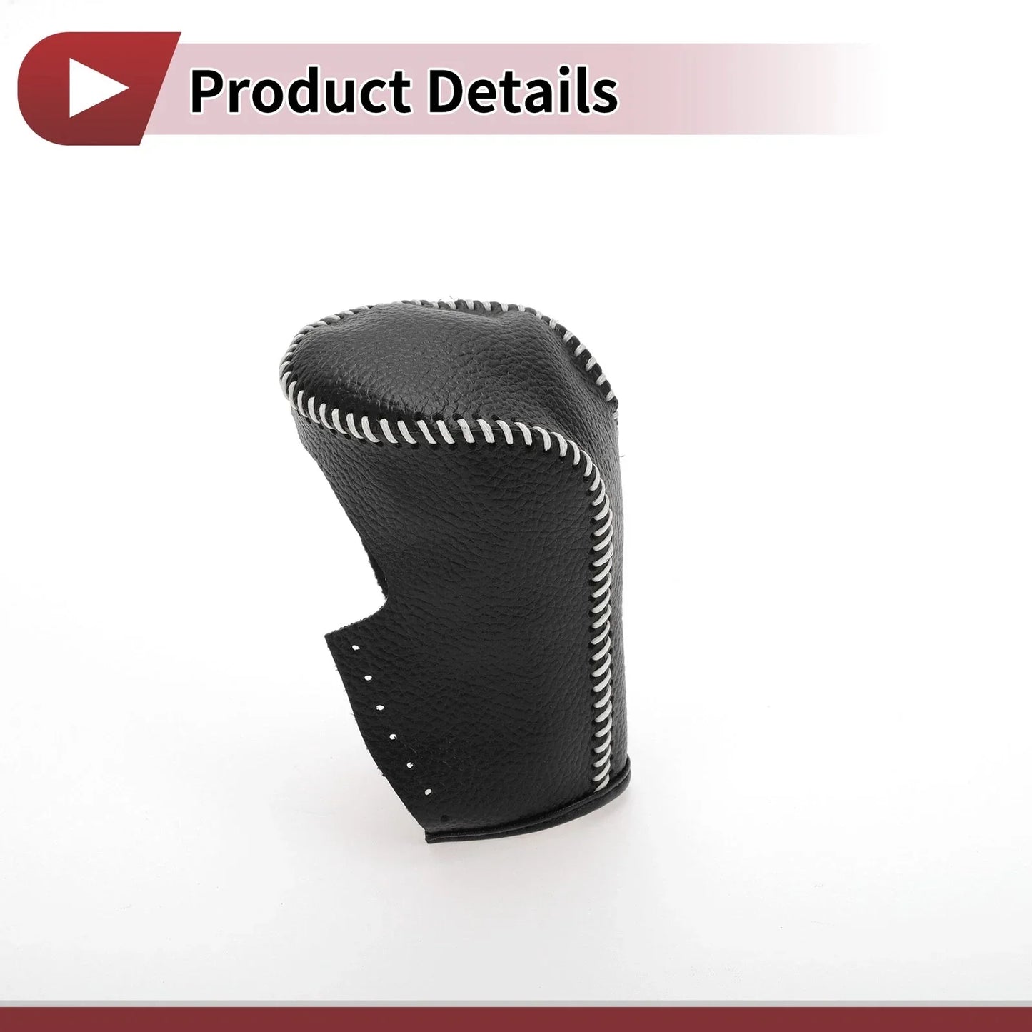 Gear Shift Knob Cover for Honda Accord 2008-2012 Pebbled Black Beige