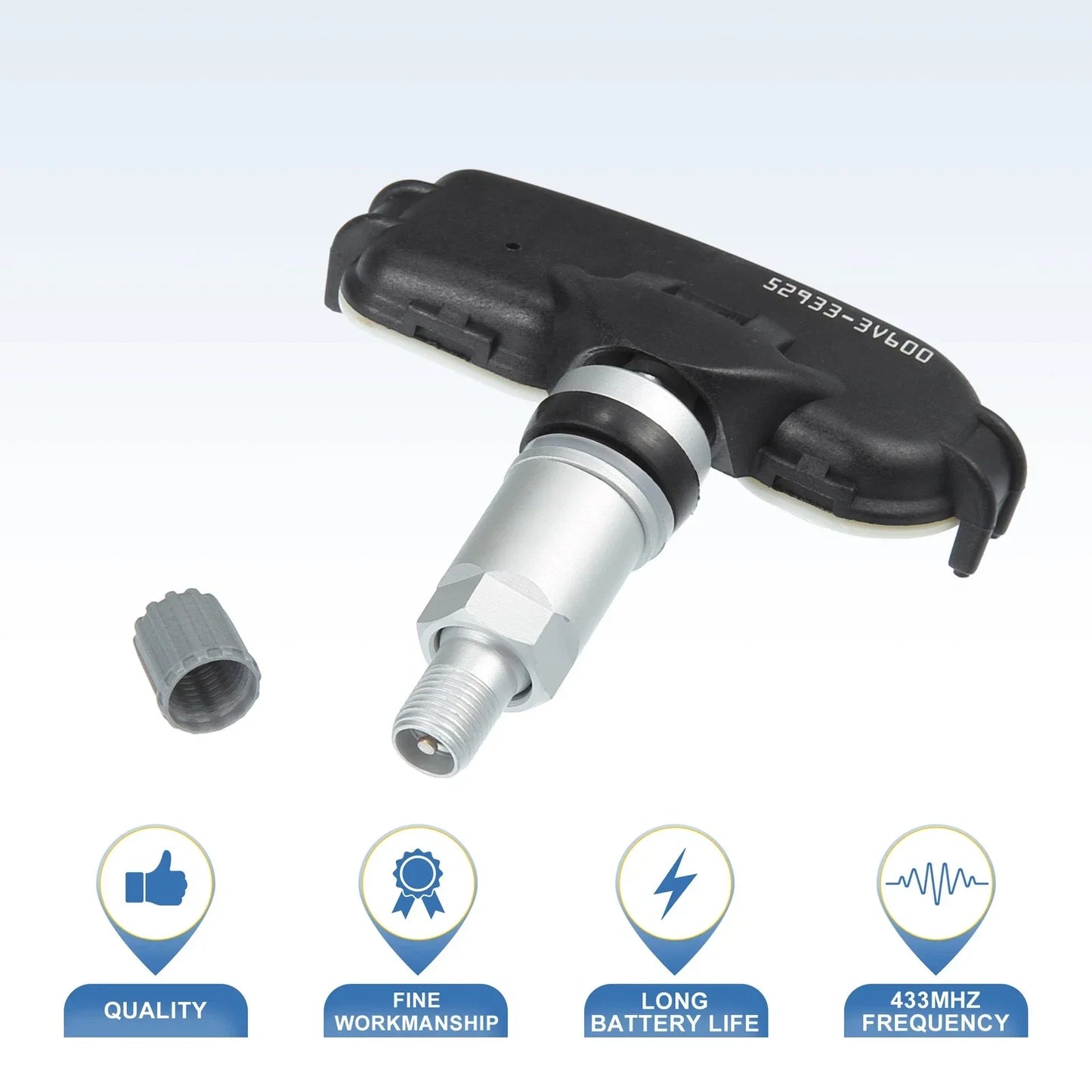 4 x 433MHz Car TPMS Sensors for Hyundai Grandeur (2014-2016)