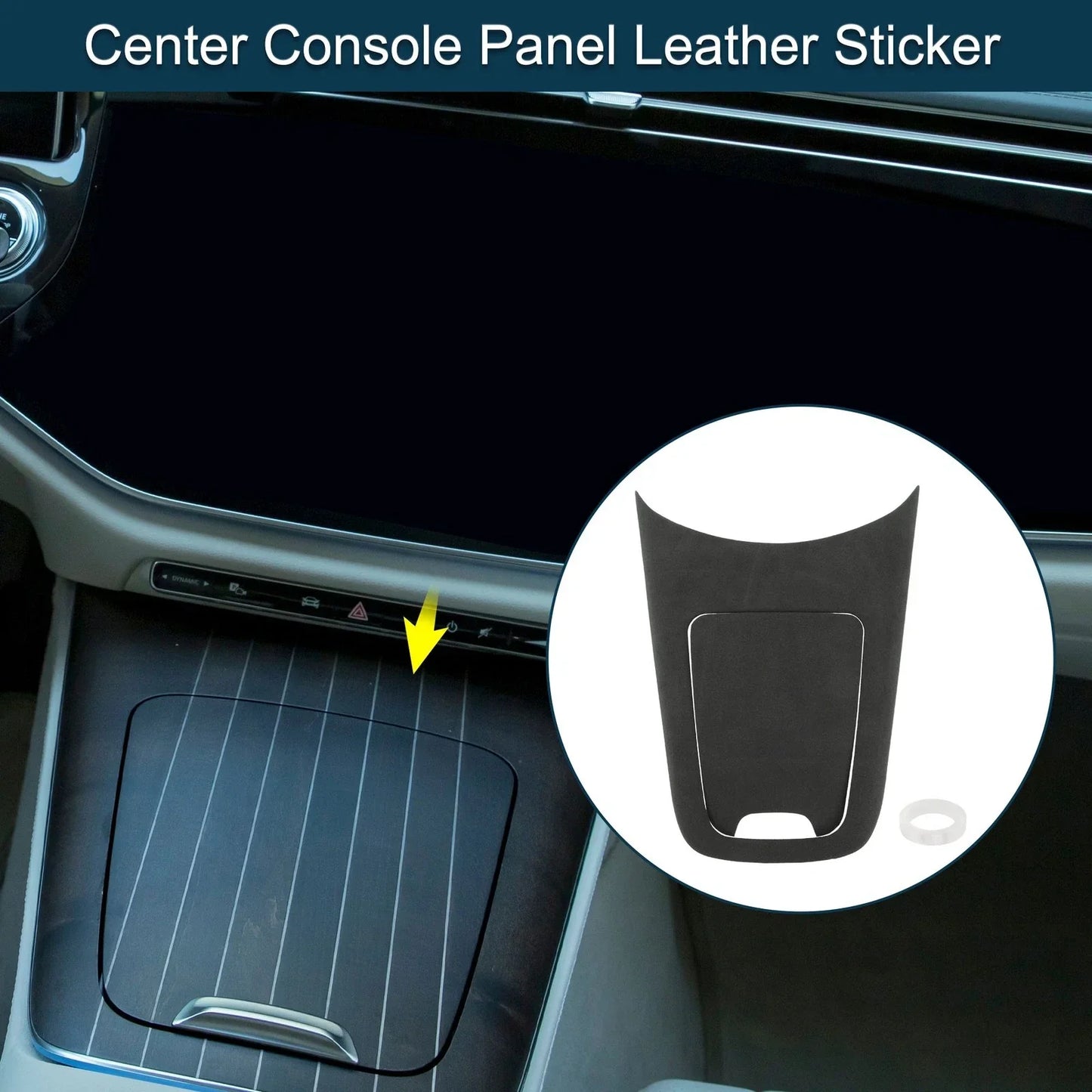 Center Console Panel Sticker for Mercedes-Benz E-Class (2024) Matte Black 1 Set