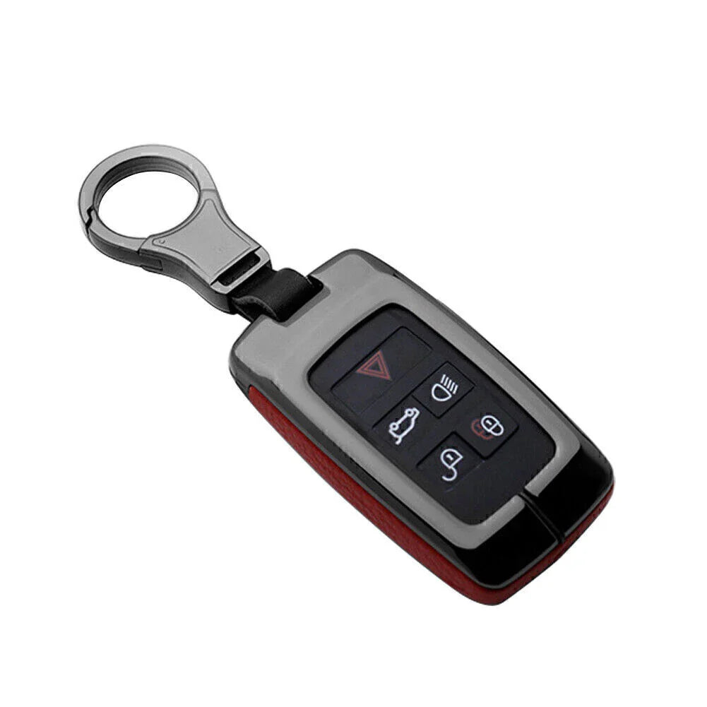 Jaguar Land Rover Key Fob Case Cover Shell Leather for Discovery Range Rover
