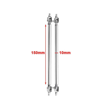 Adjustable Front Bumper Lip Splitter Strut Rod Tie Support Bar for 2015-2023