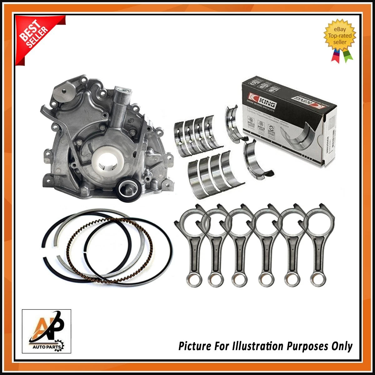 Engine Oil Pump and Rebuild Kit for Land Rover Jaguar 3.0 306DT (2008–2019)