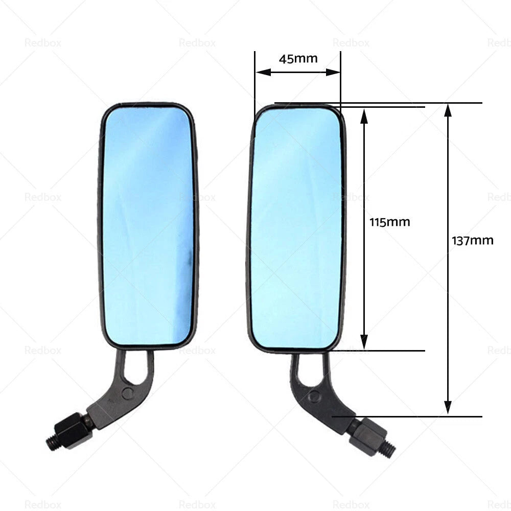 8/10mm Motorcycle Mirrors for Chopper Cruiser Bobber Cafe Racer