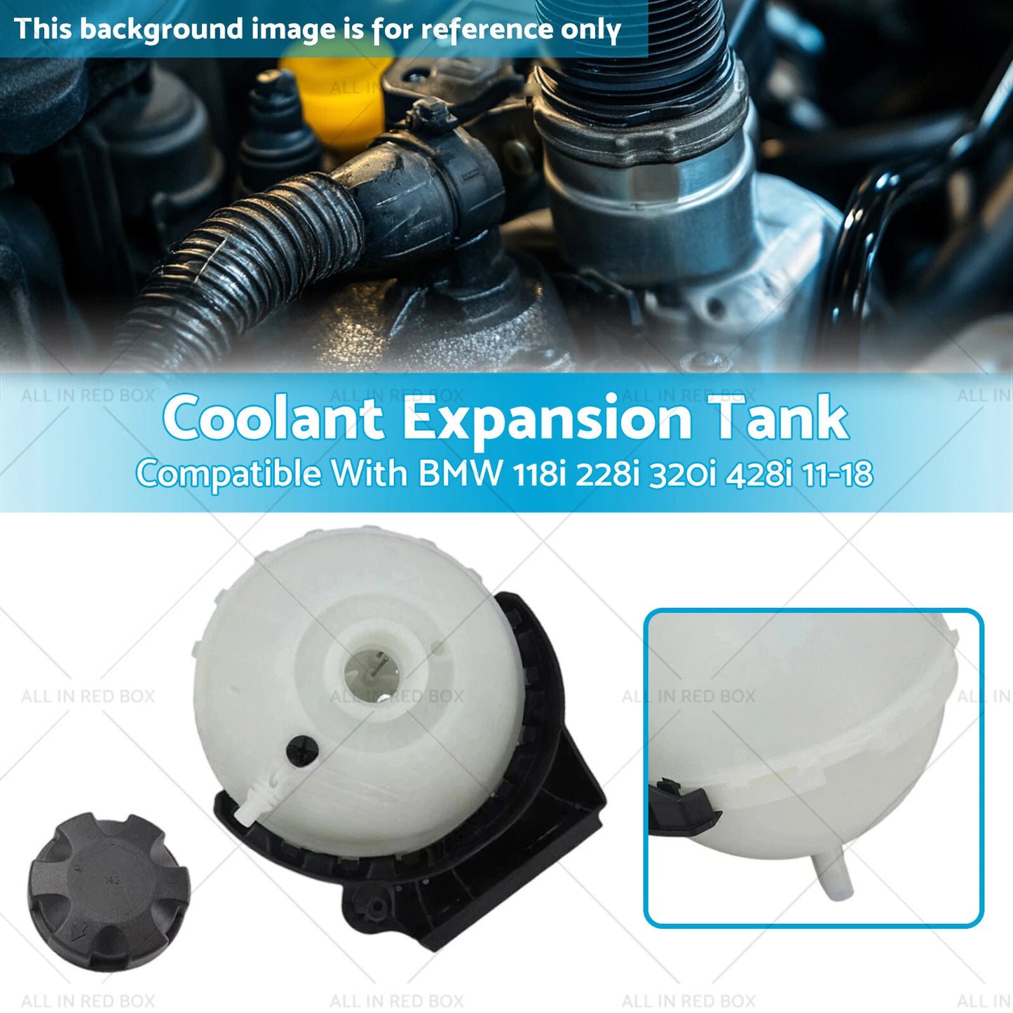 Coolant Expansion Tank for BMW 118i 228i 320i 428i (2007-2019)