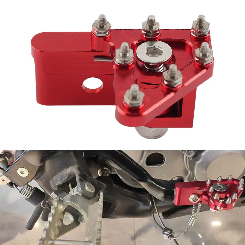 CNC Foot Brake Pedal Lever Step Plate for Universal DRZ CRF SMR SMC SXC SX Red