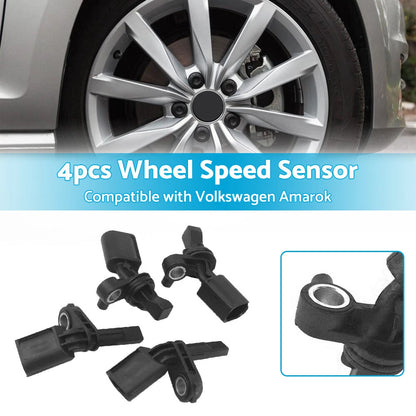 4 x ABS Wheel Speed Sensors for Volkswagen Amarok (2010-2019)