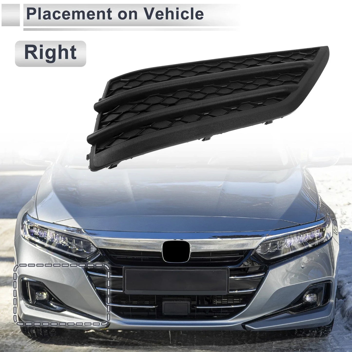 Fog Light Grill for Honda Pilot (2016-2018)
