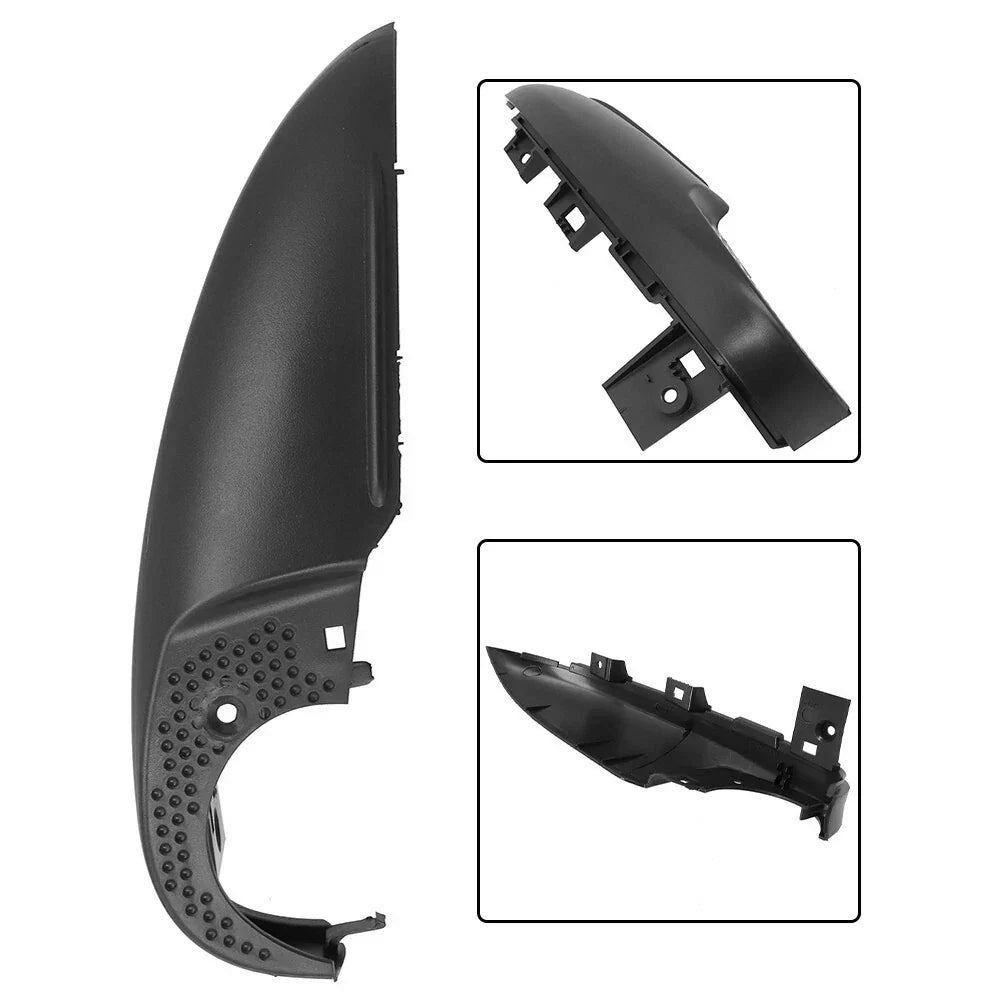 1x Left Driver Side Rear Mirror Base Plate Cover Black Cap for Mazda 3