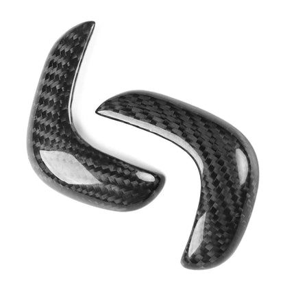 Carbon Fiber Console Gear Shift Knob Covers for Nissan GTR R35 (2017-22)
