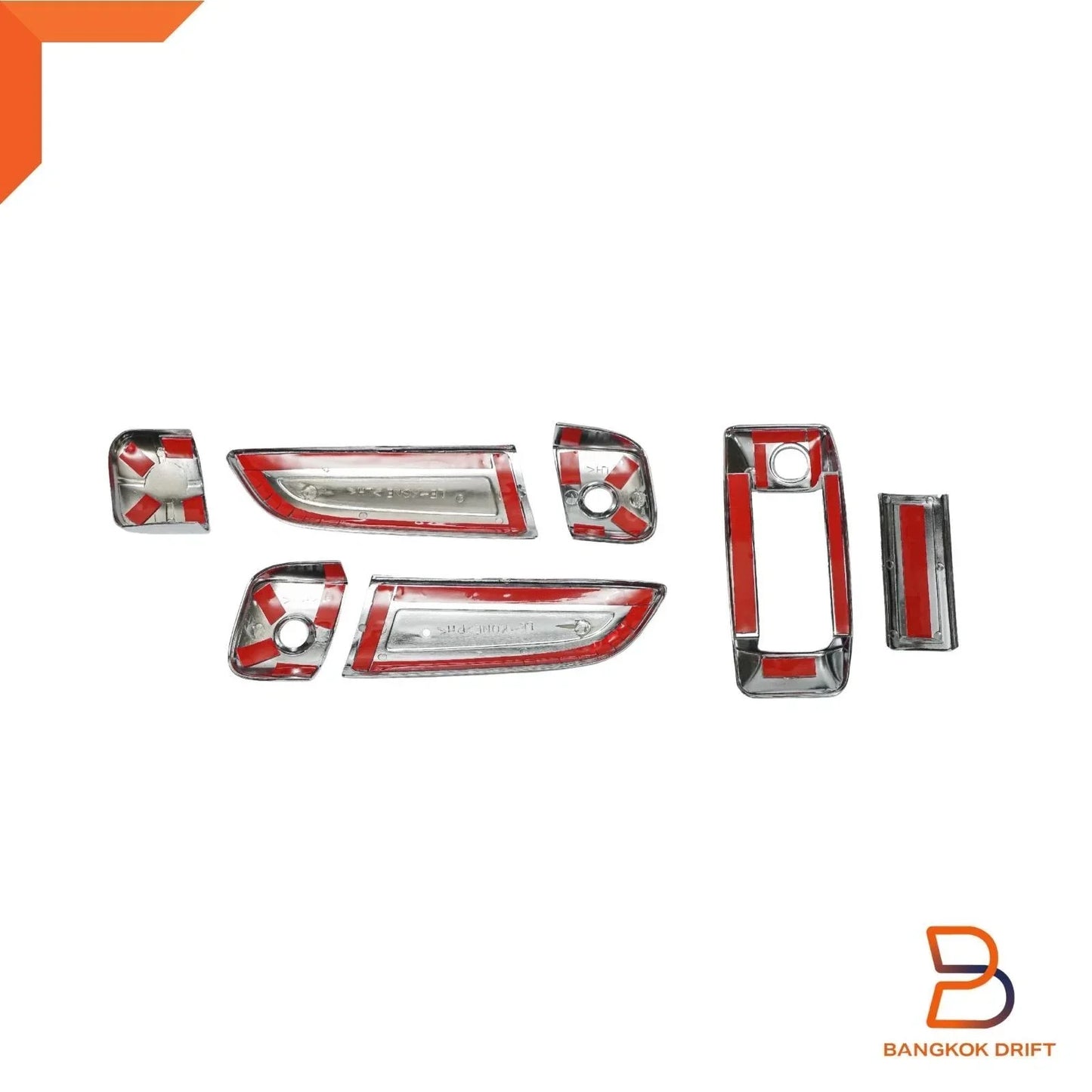 7 x Chrome Door Handle Cover Trim for Toyota Hiace Commuter (2005-2019)