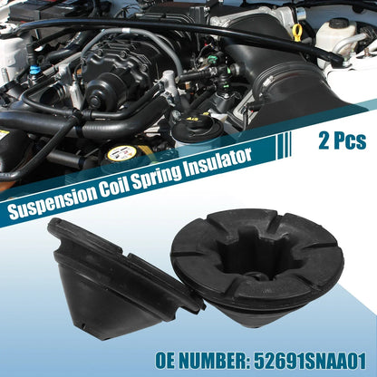 2 x Rear Upper Suspension Coil Spring Insulators for Honda Civic (2016-2021)