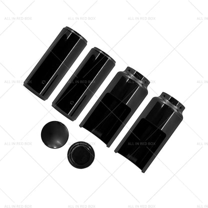 Black Fork Cover Set for Harley Softail M8 Street Bob (2018-2022)