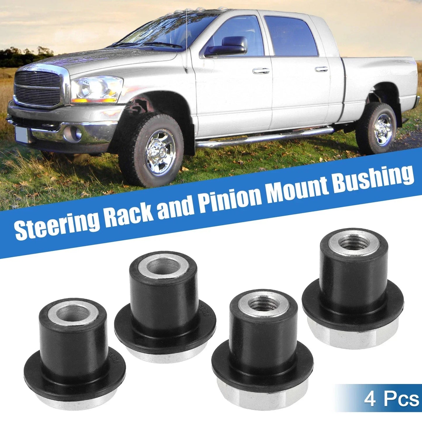 4pcs Steering Rack & Pinion Mount Bushings for Dodge Ram (2002-2018)