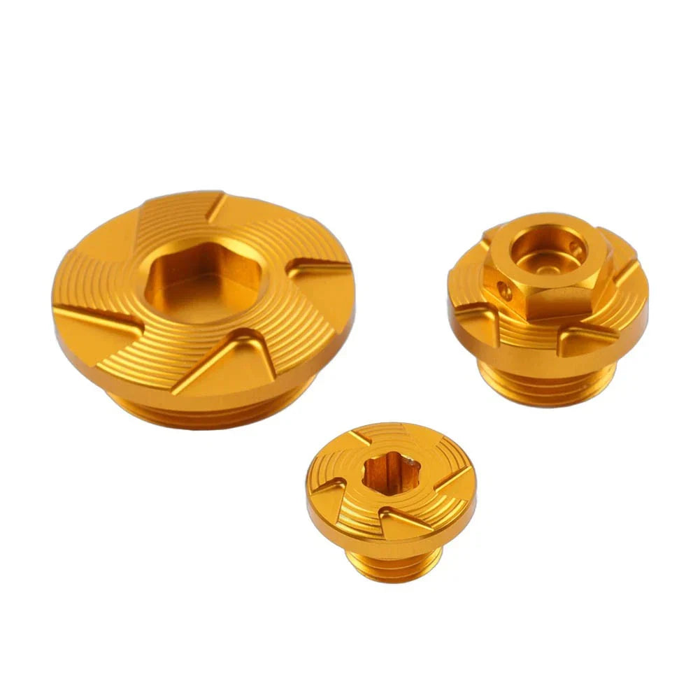 Timing Oil Filter Plugs Screw Bolt Set for Kawasaki KX250 KX450 KLX450R