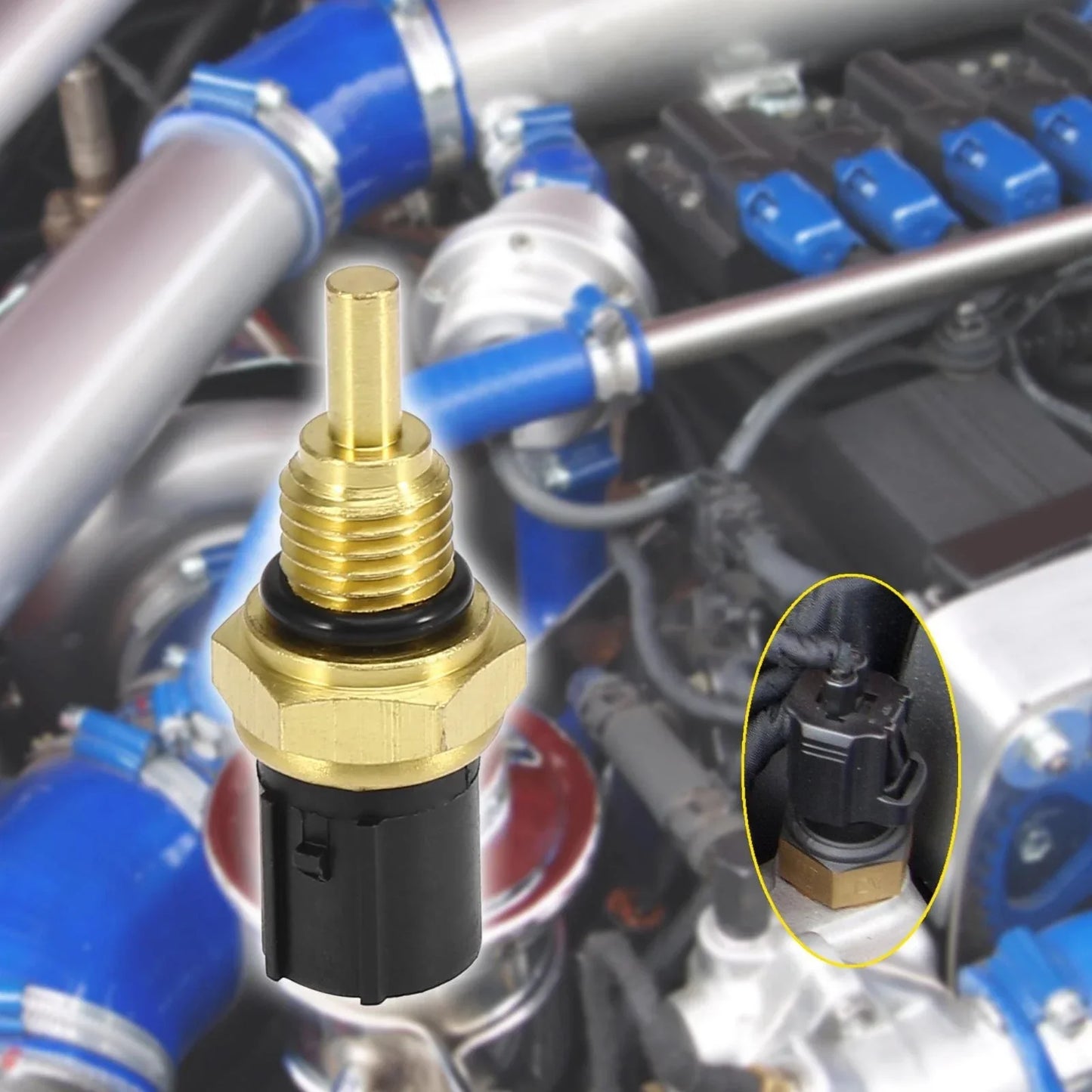 2 x Pins Engine Water Coolant Temperature Sensor for Honda (2001-2005)