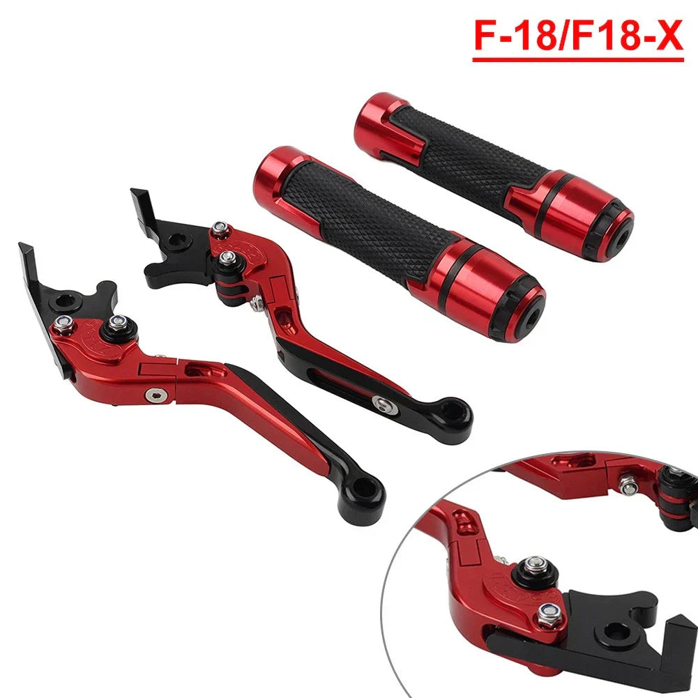 Folding Extendable Brake Clutch Levers & Handlebar Grips for BMW C650GT C600 (2012-2018)
