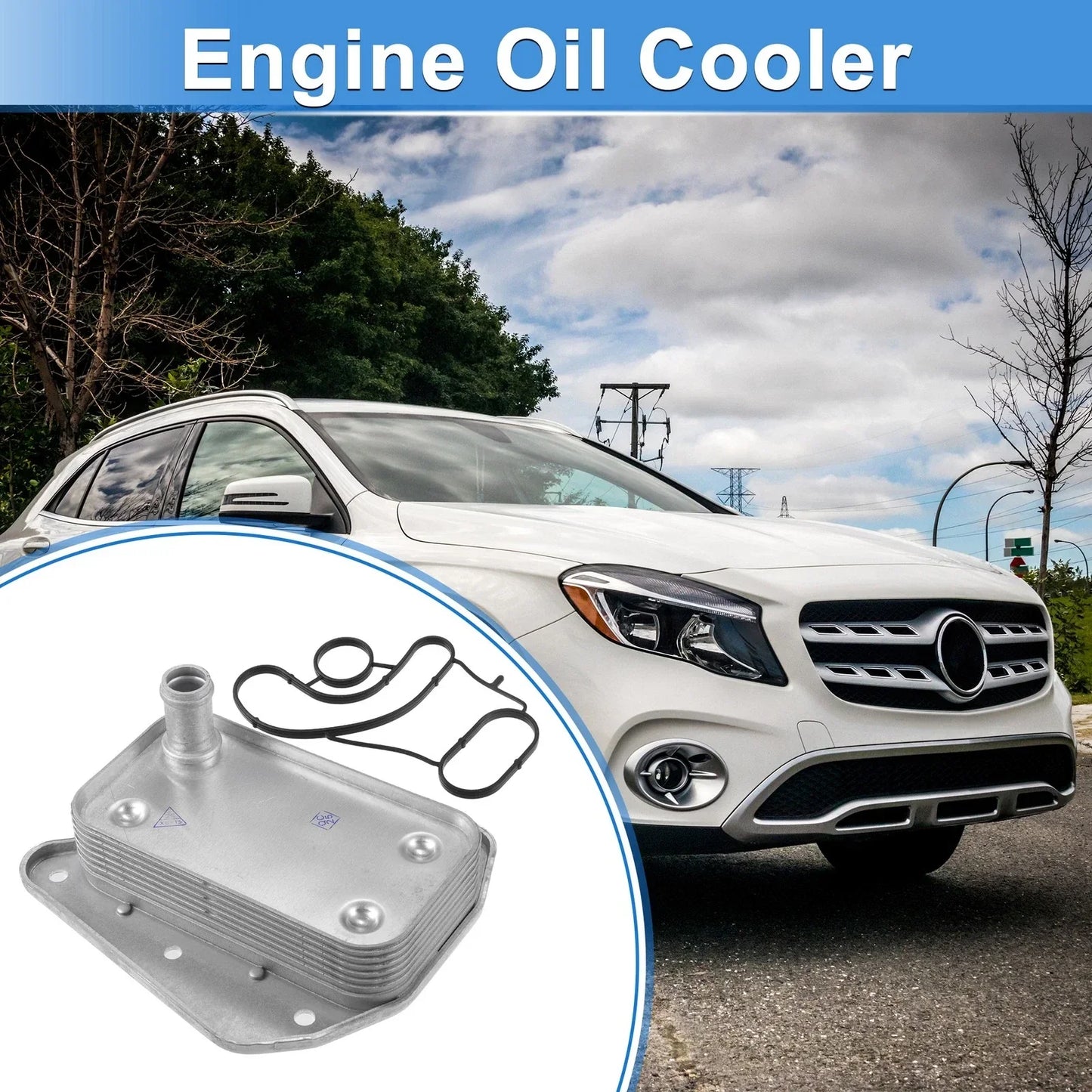 Engine Oil Cooler with Seals for Dodge Sprinter 3500 (2007-2018)
