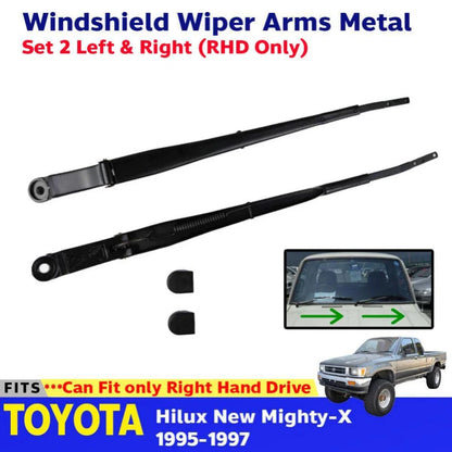 Windshield Wiper Arms Metal Pair Fits Toyota Hilux New Mighty-X 1995-97 D05