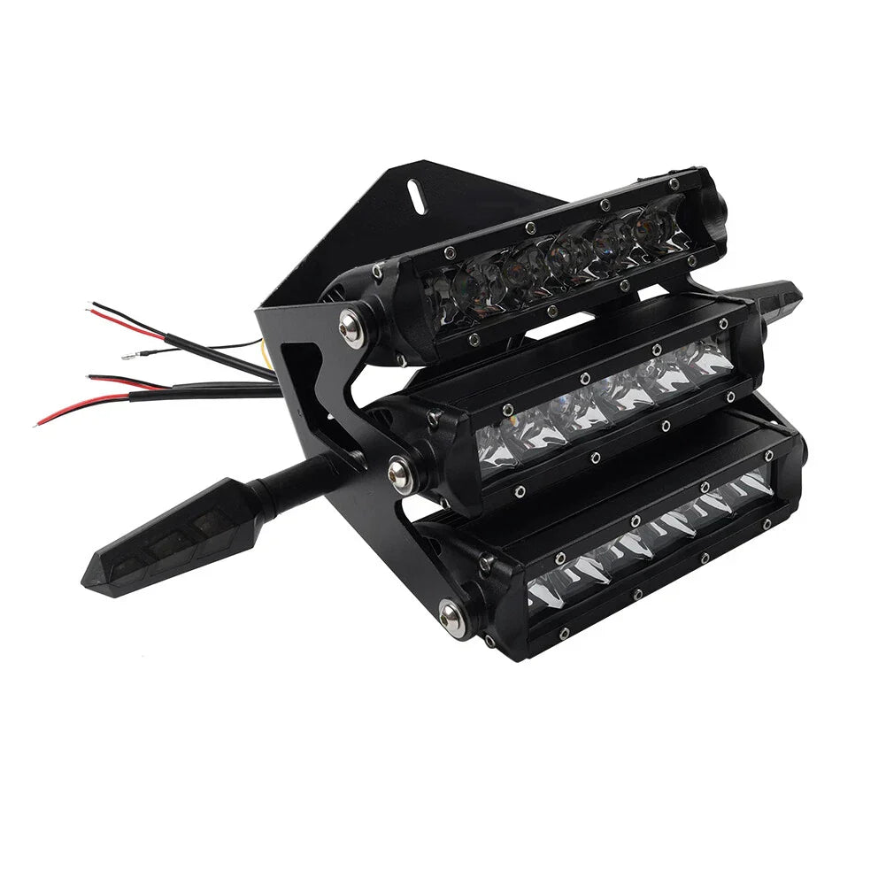 Triple Headlight Headlamp Kit for Honda Ruckus GY6 Scooter (2003-2023)