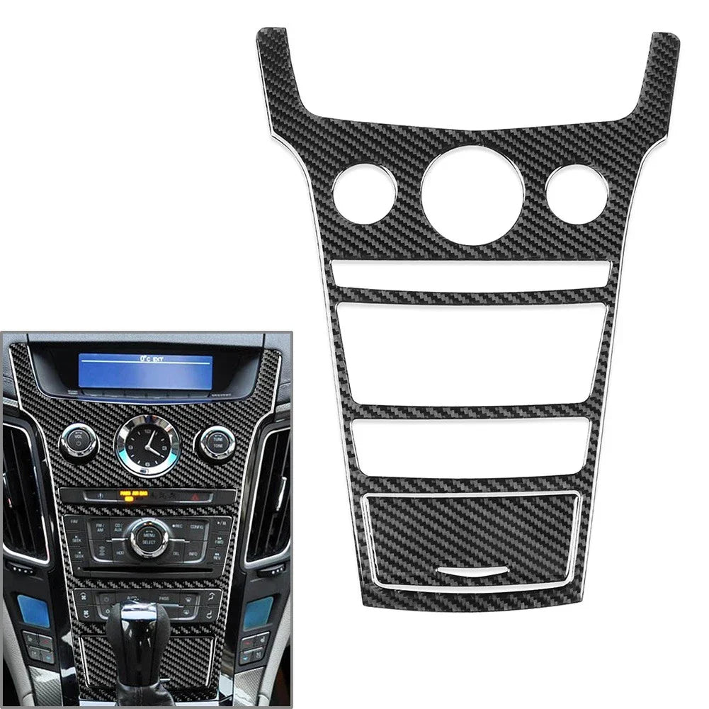 Carbon Fiber Central Console Cover Trim for Cadillac CTS (2008-2013)  pcs