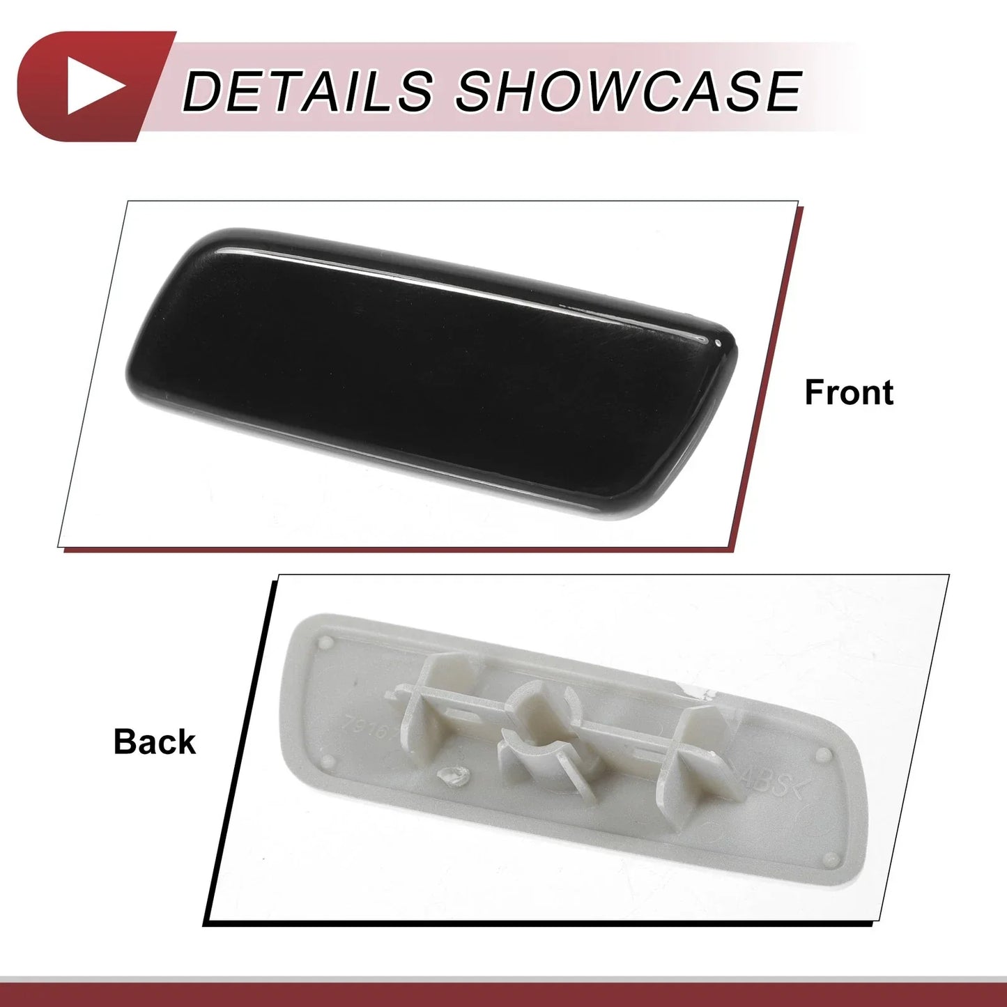 Front Left Washer Nozzle Cover for Lexus RX350 (2010-2013) - Black 1 x Cap