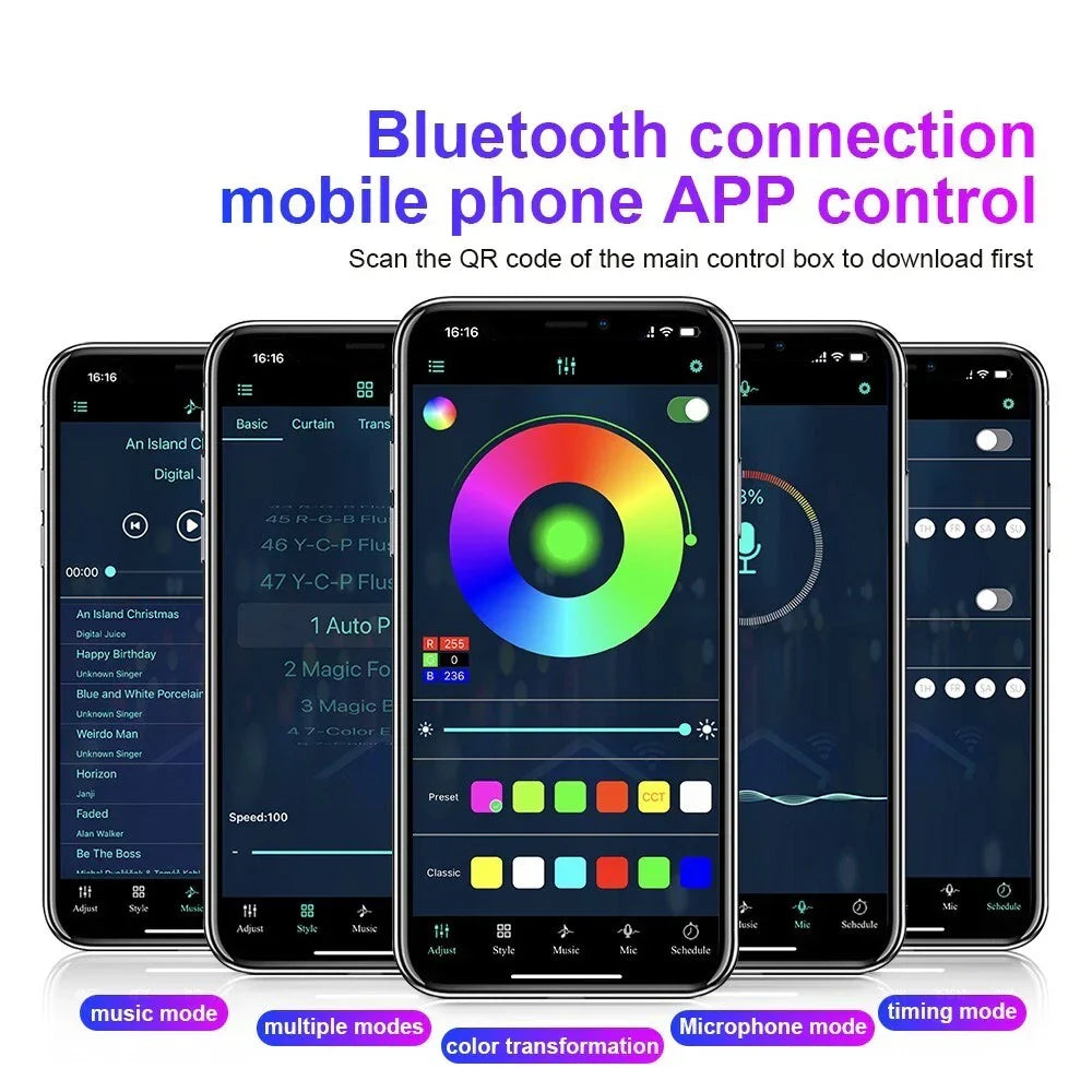 18-in-1 RGB LED Ambient Light Strip for Car Symphony (No Year Specified)