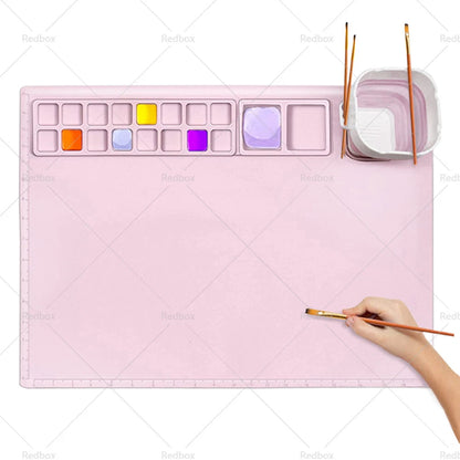 Silicone Art Mat for Resin Casting, Crafts, Painting, Clay & Play