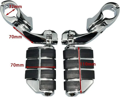 1-1/4" Highway Foot Pegs for Harley Touring Road King Street Glide (2009-2023)