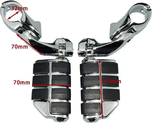 1-1/4" Highway Foot Pegs for Harley Touring Road King Street Glide (2009-2023)