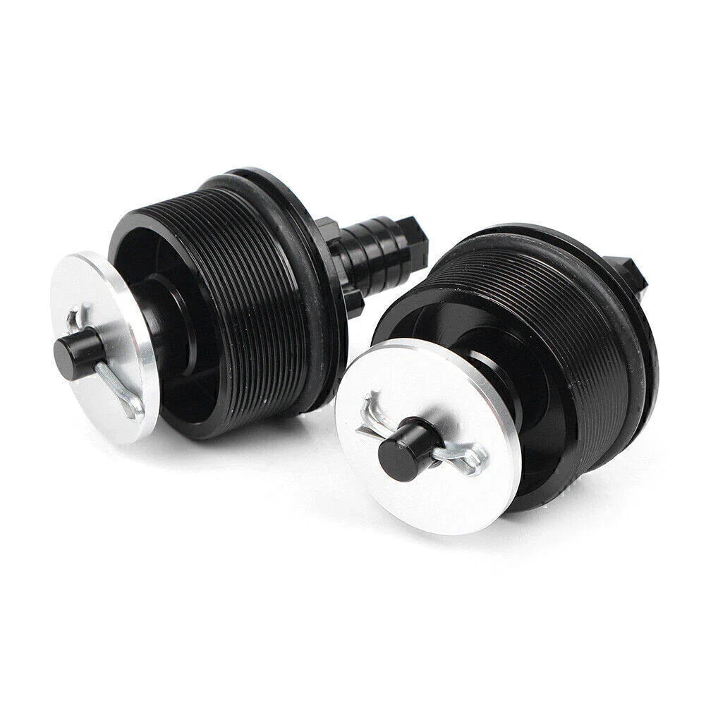 CNC Aluminum Motorcycle Preload Adjusters Fork Bolts  Black for Honda CB400