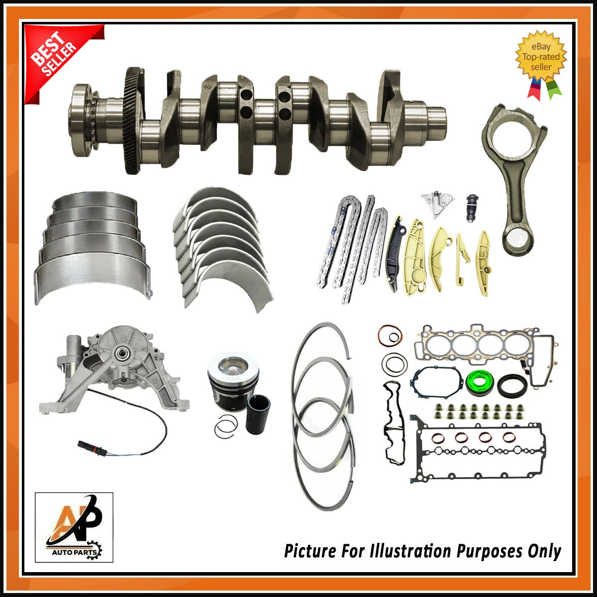 Crankshaft Timing Chain Oil Pump Kit for Land Rover Range Rover (2016–2019)