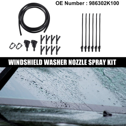 Windshield Washer Nozzle Set for Hyundai Accent (2010-2017)