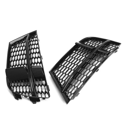 Open Mesh Honeycomb Front Bumper Fog Light Grille for Audi A3 S3 (2013-2020)