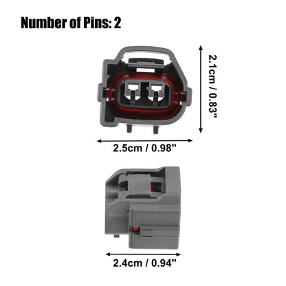 2 x Fuel Injector Connector Adapter Plug Kit for Hyundai