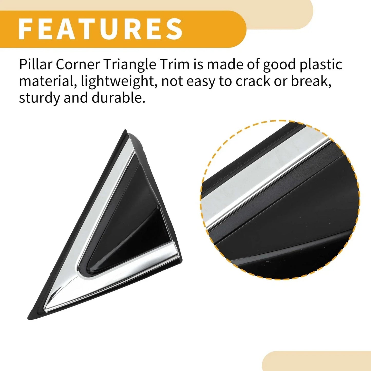Front Left Side Pillar Triangle Trim for Hyundai Santa Fe (2013-2016)