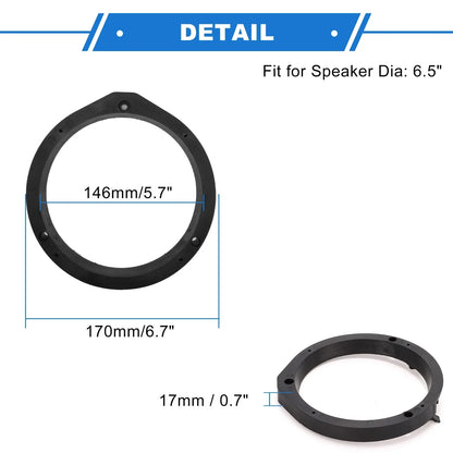 Speaker Spacer Ring for Honda Civic 6.5" Speakers 2 x Pcs