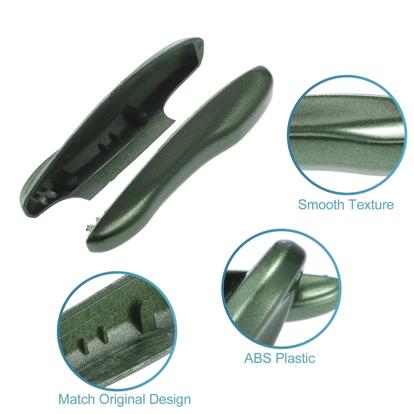 Car Remote Key Side Cover Case Set for Porsche Taycan 911 (2020-2021) Green