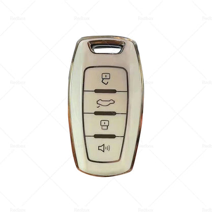 Beige TPU Key Fob Case Cover for Great Wall Haval Hover H1 H4 H6 H7 H9