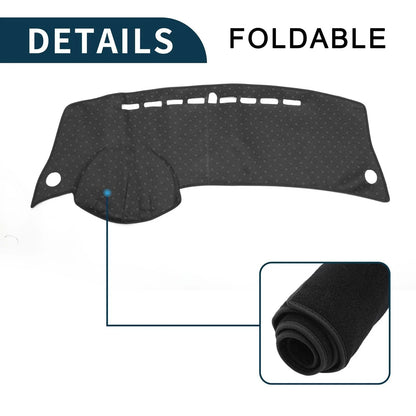 Dashboard Cover Mat for Honda City Grace 2008-2013 Sun Protector Black