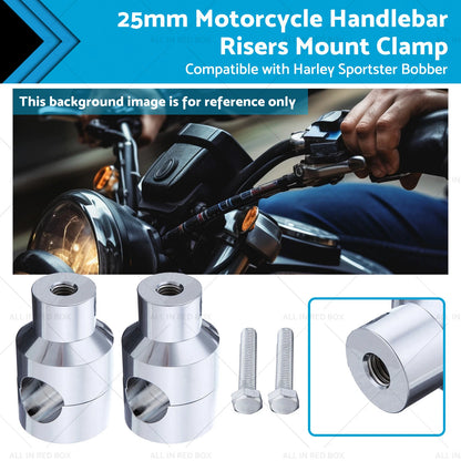 25mm Motorcycle Handlebar Risers Mount Clamp for Harley Sportster