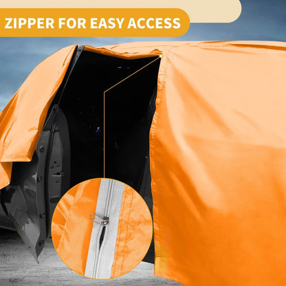Waterproof All Weather Car Cover for Honda CR-V (2017-2023) - Orange 210D-PU