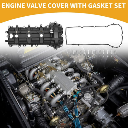 Engine Valve Cover with Gasket for Dodge Charger (2011-2023) 1 Set