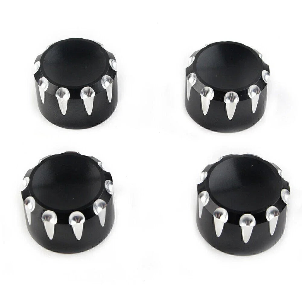 4 x Black Engine Screw Topper Cover Head Bolt Caps for Harley 883