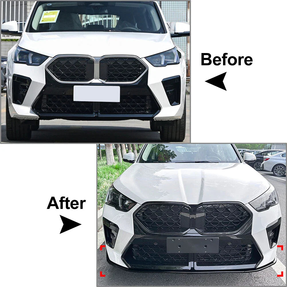 Front Bumper Splitter Spoiler Lip for BMW X2 M Sport (2023-2025)