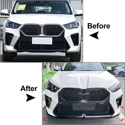 Front Bumper Splitter Spoiler Lip for BMW X2 M Sport (2023-2025)